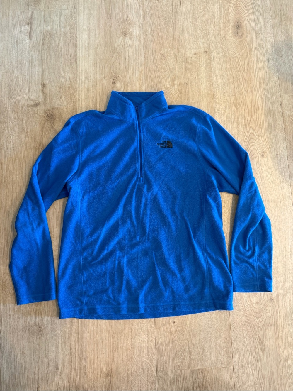 The North Face Men's Quarter Zip Fleece Pullover in Blue Size Large